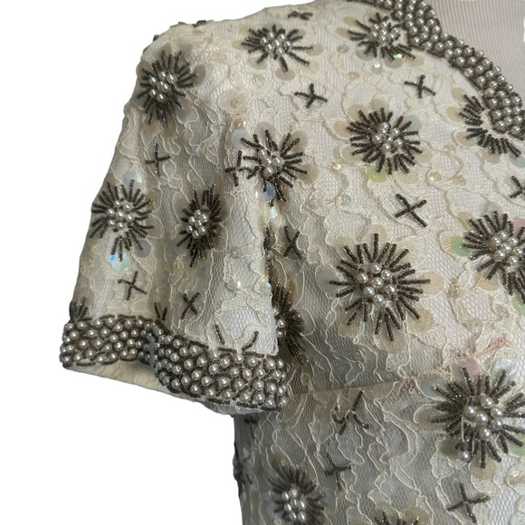 Vintage Robinsons beaded sequin dress - Picture 7 of 16